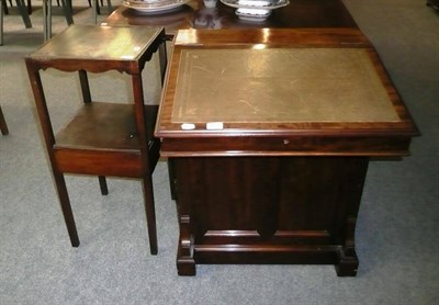 Lot 684 - A late 19th Century mahogany davenport stamped 'Doveston Davey. Hull & Co Ltd, Manchester'