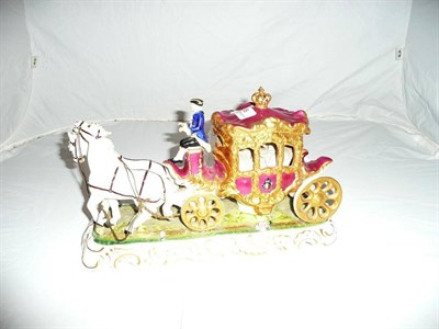 Lot 45 - Dresden coach and horses