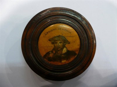 Lot 94 - 19th century circular snuff box