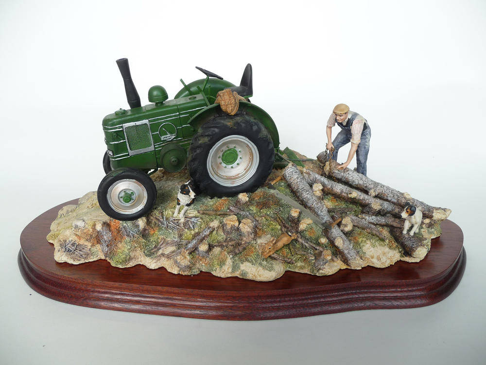 Lot 200 - A Border Fine Arts Field Marshall Tractor 'Hauling Out', model No. JH98 by Ray Ayres, Ltd....