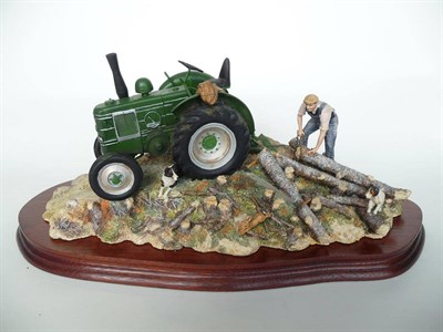 Lot 200 - A Border Fine Arts Field Marshall Tractor 'Hauling Out', model No. JH98 by Ray Ayres, Ltd....