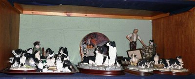 Lot 289 - A collection of Border Fine Arts, Country Artists and other models of Border Collies, etc and three