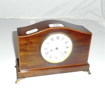 Lot 299 - Edwardian mahogany cased mantel clock retailed by Bramwell & Habron, Darlington