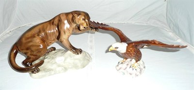 Lot 300 - Beswick puma and a Beswick eagle