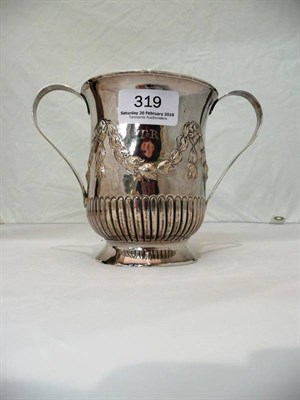 Lot 319 - Georgian silver twin-handled mug