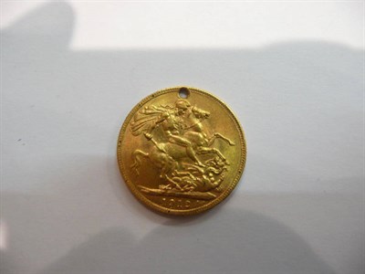 Lot 340 - A drilled 1912 sovereign