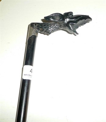 Lot 401 - Walking stick with gargoyle handle