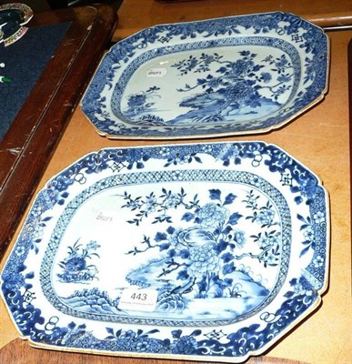 Lot 443 - Two 18th/19th century Chinese meat plates