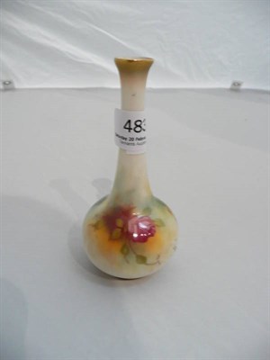 Lot 483 - Royal Worcester vase signed M Hunt