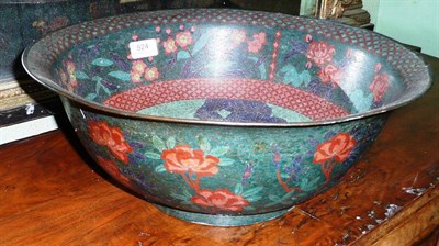 Lot 524 - Large cloisonne bowl