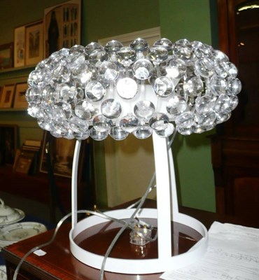 Lot 528 - A contemporary beaded glass lamp after a design by Caboche