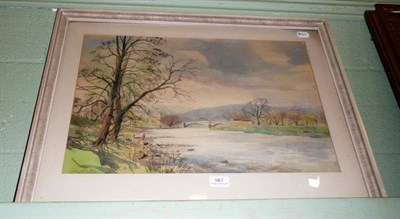 Lot 567 - Angus Rands, watercolour