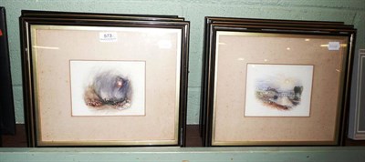 Lot 573 - Six framed watercolours