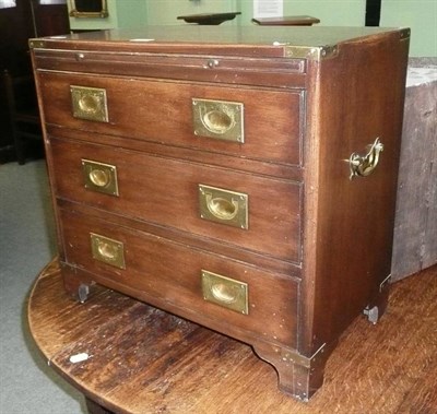 Lot 624 - A reproduction miniature military style chest