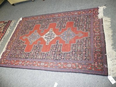 Lot 647 - Hamadan Senneh Rug, Persian Kurdistan