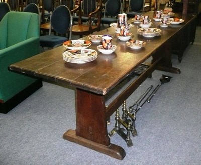 Lot 660 - An 8ft refectory table