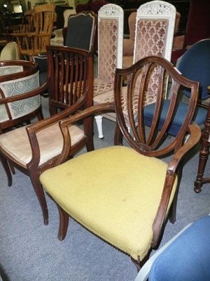 Lot 666 - Two open armchairs