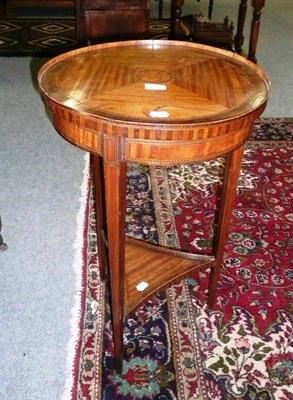 Lot 682 - Edwardian satinwood two tier occasional table