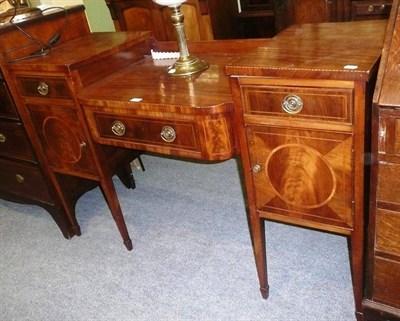 Lot 733 - Inlaid mahogany sideboard (a.f.)