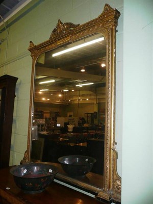 Lot 737 - Victorian overmantel mirror