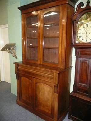 Lot 741 - 19th century mahogany glazed bookcase