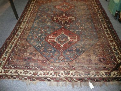 Lot 749 - A Kashgai Rug (worn)