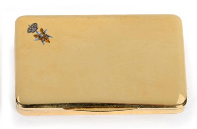 Lot 571 - A Continental Gold and Enamel Royal Presentation Snuffbox, Given by His Majesty King Victor...