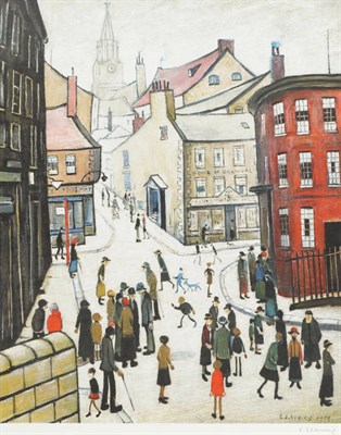 Lot 635 - After Laurence Stephen Lowry R.A. (1887-1976) "Berwick-upon-Tweed" Signed in pencil, with Fine...