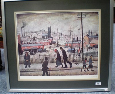 Lot 636 - After Laurence Stephen Lowry R.A. (1887-1976) "View of a Town" Signed in pencil, with Fine Art...