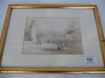 Lot 650 - William Henry Bartlett (1809-1854) "Whitehaven, Cumberland" Extensively inscribed on an...