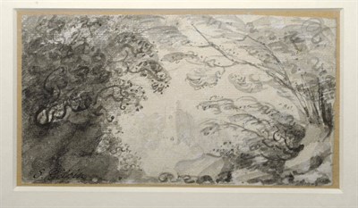 Lot 655 - Sawrey Gilpin R.A., F.S.A. (1733-1807) "Landscape with Ruin" Signed, inscribed verso on a later...