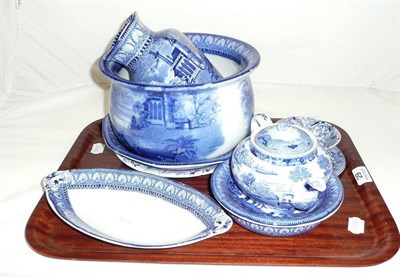 Lot 29 - Nine items of Maling blue and white china