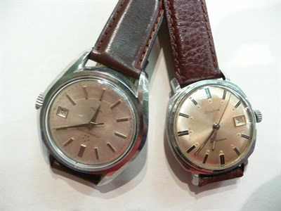 Lot 117 - A gents 'Eterna Matic' and a 'Bulova' gents wristwatch (2)