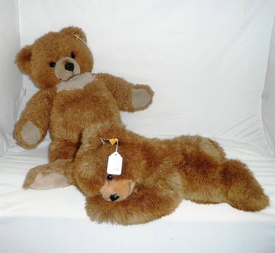 Lot 132 - Two modern Steiff non-jointed teddy bears