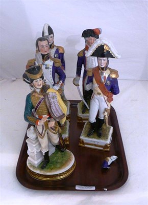 Lot 161 - Five Continental military figures