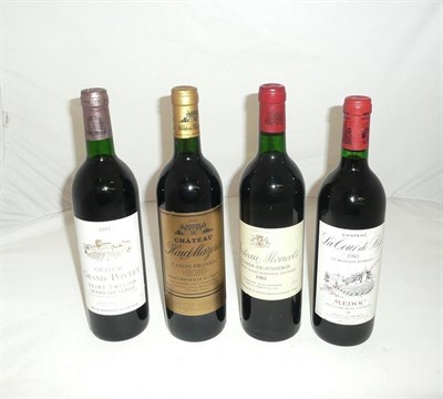 Lot 172 - Four bottles of wine: - Chateau La-Tour-De-By Cru Bourgeois Do Medoc 1983 - Chateau Moncets...