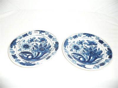 Lot 181 - Two Delft plates