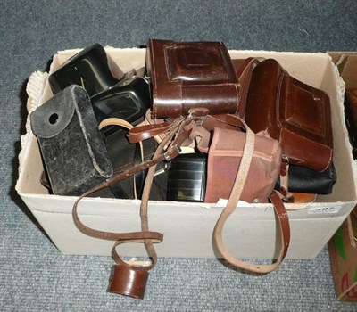 Lot 197 - Box of various cameras