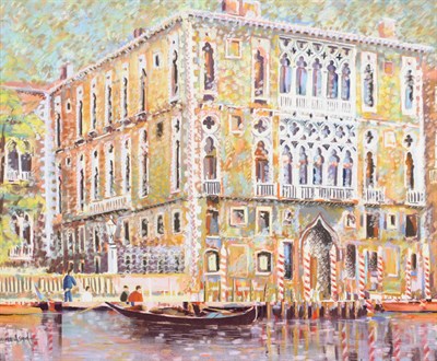 Lot 706 - Tony Brummell-Smith (b.1949)  "The Academy of Fine Art, Venice" Signed, inscribed verso and...