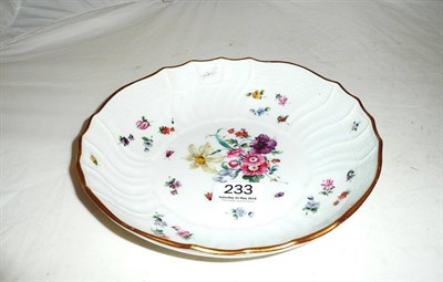 Lot 233 - Meissen flower-painted bowl