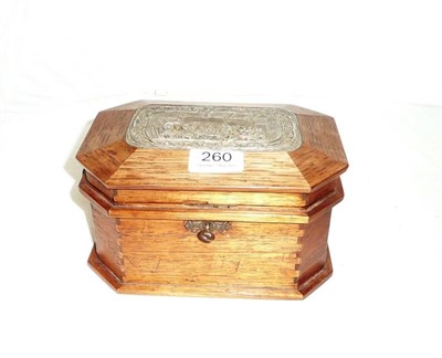 Lot 260 - Arts & Crafts oak casket