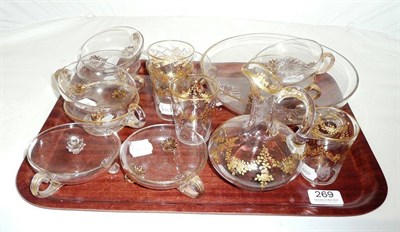 Lot 269 - Liqueur decanter, glasses and bowls