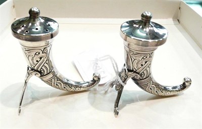 Lot 328 - Two Norwegian sterling condiments