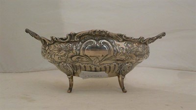 Lot 360 - Victorian silver embossed sweetmeat dish