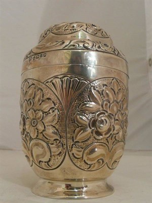 Lot 362 - Silver embossed caddy