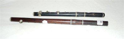 Lot 366 - An ebony piccolo and another