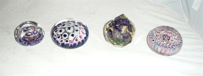 Lot 368 - Four paperweights (4)