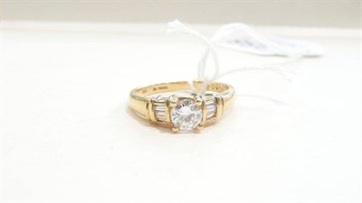 Lot 388 - An 18ct gold diamond ring