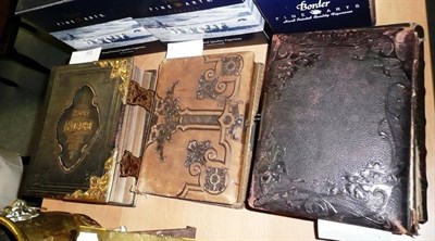 Lot 432 - Two family bibles and two photograph albums