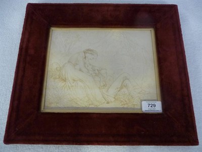 Lot 729 - Sir Joseph Noel Paton R.S.A. (1821-1901) Young Lady and Gentleman in a Wooded Landscape Signed...